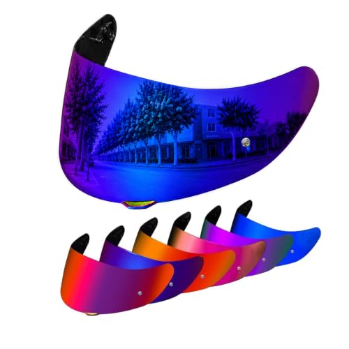 Image of PSLER Shatterproof Helmet Visor for K1 K1S K3SV K5 K5S,Rainbow | Impact-Resistant ,UV400 Protection, Motorcycle Tinted Face Shield for K1 K1S K3SV K5 K5S ,Visor Replacement