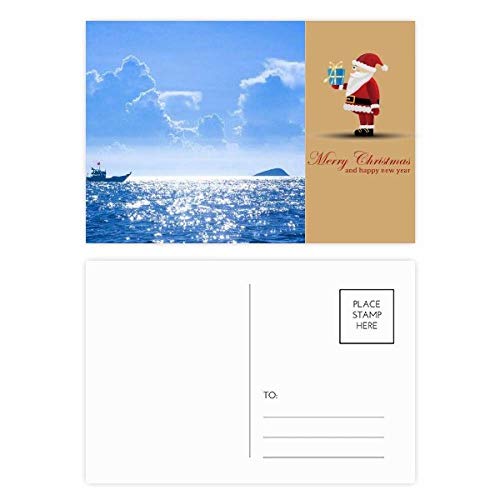 Cartes postales Ocean Water Sea Boat Science Nature Père Noël pour écrire vos vœux