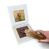 Gran área de impresión: la almohadilla de espuma de 12,5 cm x 12,5 cm se adapta a patas de todos los tamaños, desde gatitos pequeños hasta perros grandes.