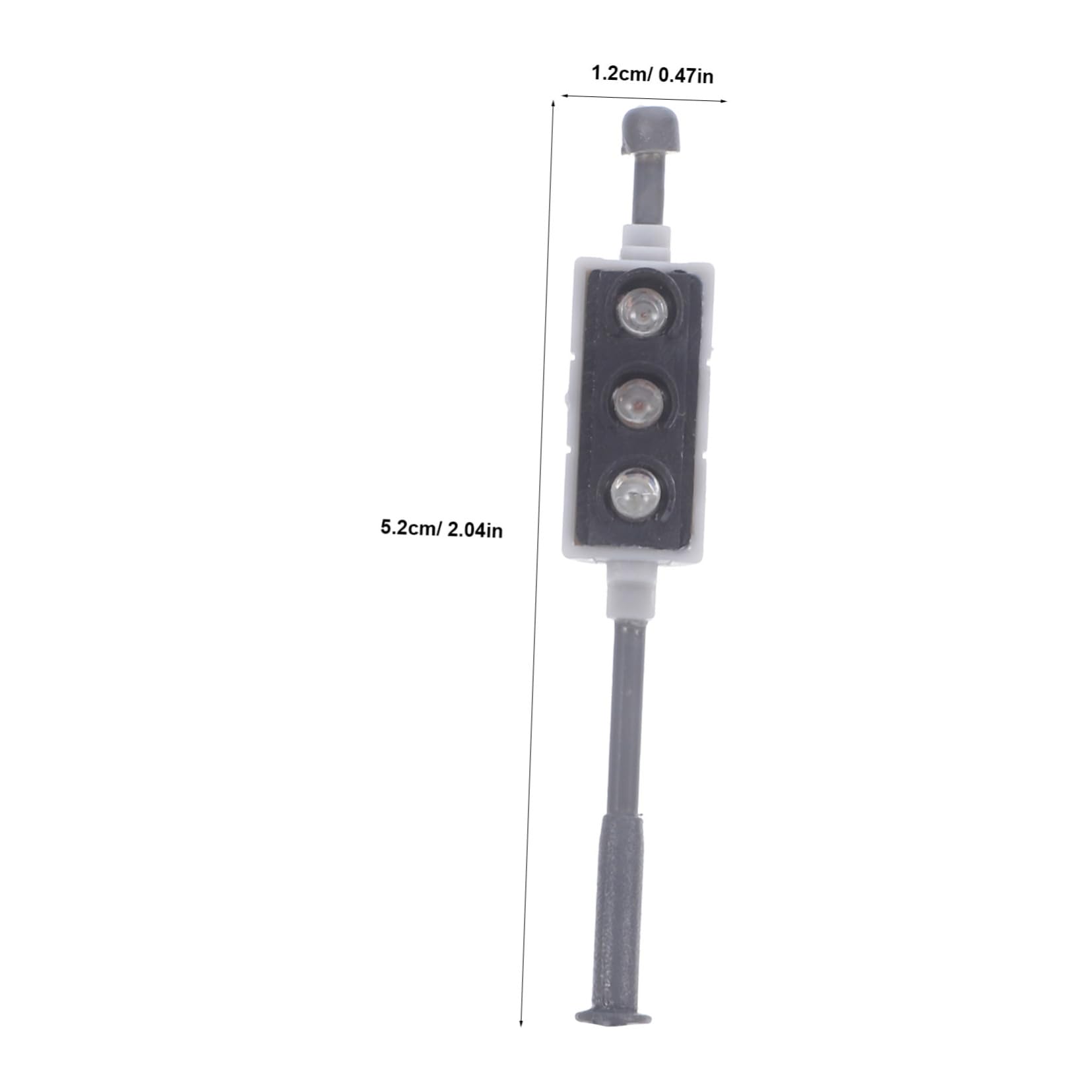 OHPHCALL 2pcs Mini Train Model Ornaments DIY Gauge Sand Table Accessory Realistic Signal Models