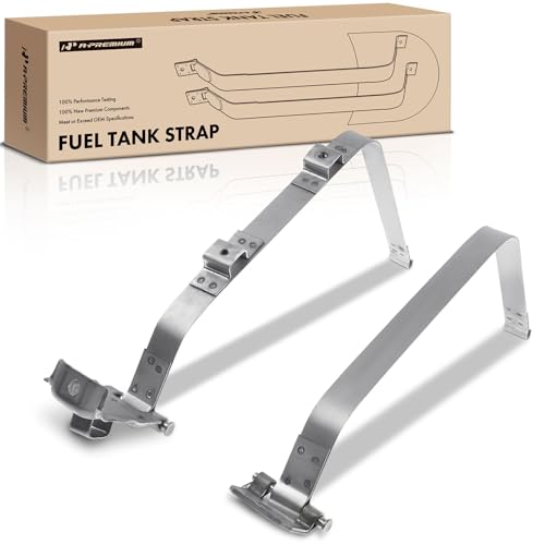 A-Premium Fuel Tank Straps Compatible with Toyota Tacoma 1995-2000 Standard Cab Pickup L4 2.4L V6 3.4L Petrol 4WD (Four Wheel Drive) 2-PC Set