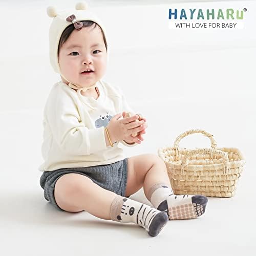 HAYAHARU Anti-slip Baby Socks 0-5 Years Old Fox SMALL - Image 6