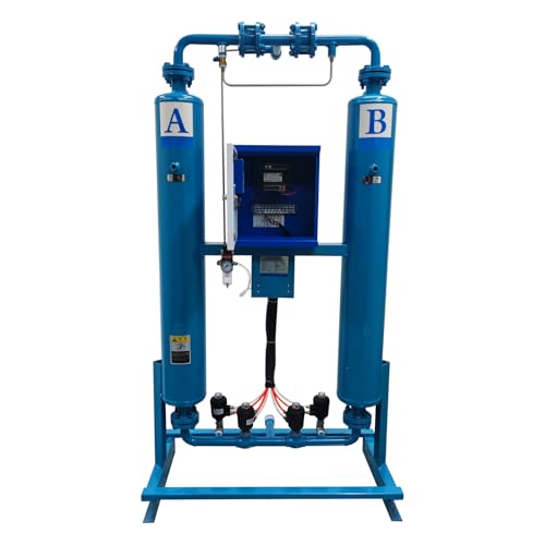 WYDDDARY 20FW Thermal-free Adsorption Air Compressor Dryer 110V 100W Inlet and Outlet Ports Threaded Pipe Size 1'' For 7.5-15KW Air Compressor