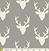 Hello Bear Fabrics | Boys Room Quilt Fabrics | Masculine | Deer Head with Antlers | Navy Mint Gray | Bonnie Christine | 9 Fabric Bundle | Art Gallery Fabrics | Fat Quarters