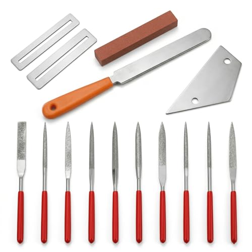 BeiXu Professional Guitar Luthier Tool Kit Fret Leveling Beam Fret Crowning File & Nut Files Set Complete Guitar Setup Repair & Maintenance Kit for Electric Acoustic & Bass Guitars