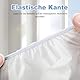30 Stück Einweg Spannbettlaken für Massageliege,90 x 215 cm Einweg Spannbezug mit Gesichtsausschnitt, Hygieneauflage für Massagetisch und Liege, Vliesstoff, elastisch, weich und atmungsaktiv