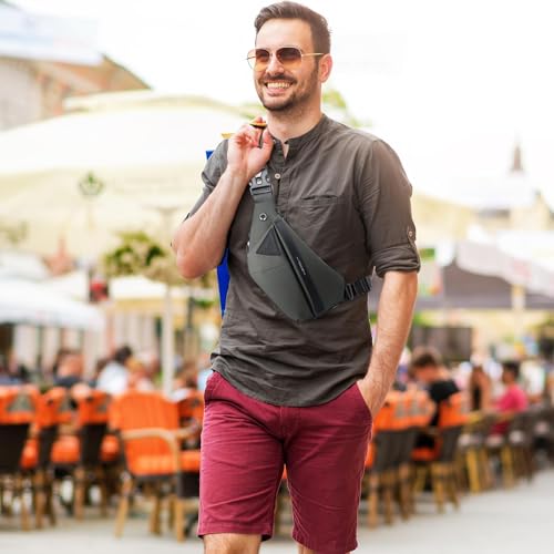Mochila de hombro impermeable unisex con diseño multiusos para viaje 7