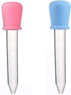 Bestomz – Conta-gotas de silicone para crianças, 10 peças, 5 ml, conta-gotas de plástico para alimentação para bebês recém-nascidos (cor aleatória)