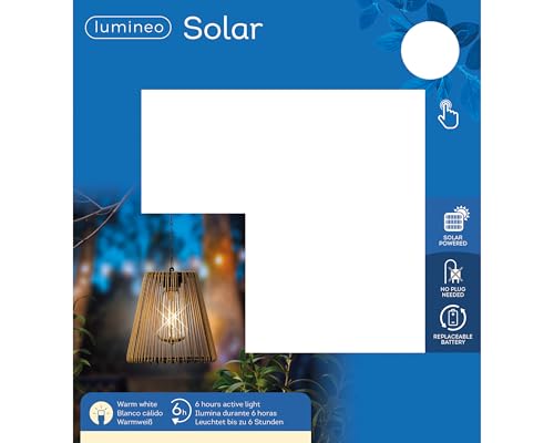 Lámpara decorativa para terraza solar LED que ahorra energía en balcones y porches 6