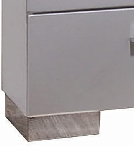 Miniatura 5 de Acme Muebles Lorimar Mesita de noche de madera con 2 cajones en color blanco