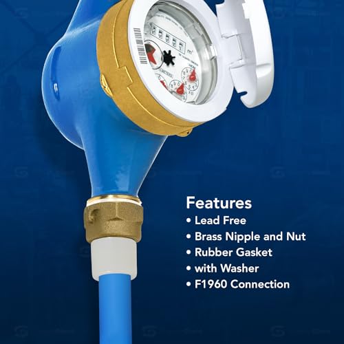 3/4" Pex x 1" FIP Water Meter Coupling Pex A, F1960 Coupling Brass No-Lead by Supply Giant - Image 6