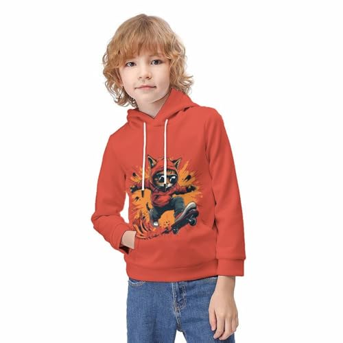 Sweat à capuche chaton 3D : le pull confort des ados actifs - 3