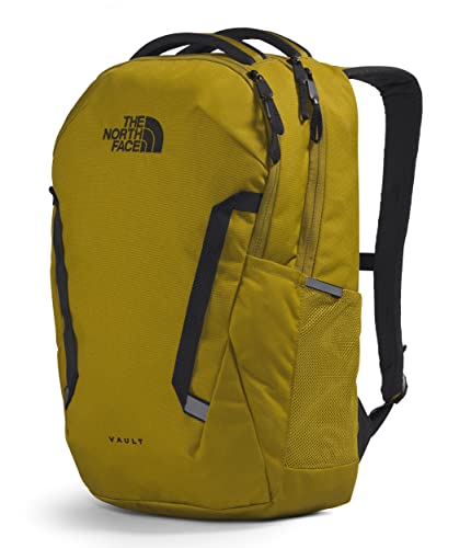 Image of THE NORTH FACE Vault Everyday Laptop Backpack | Commuter Travel Bag with Water-Repellent Finish, Spacious Main Compartment, Sulphur Moss /TNF Black, OS