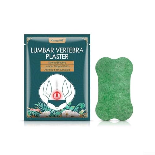 Gdfnmogo Parche para alivio del dolor lumbar, paquete de 12, almohadillas de yeso Moxa autocalentables para apoyo de espalda y cintura, terapia de calor adhesiva de ajenjo natural