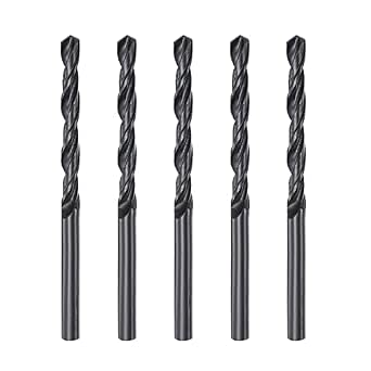 uxcell 6542 High Speed Steel Straight Shank Twist Drill Bit, Fully ...