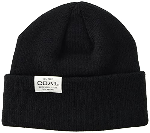 Coal Uniform Low Knit Cuff Beanie | Shallow Fisherman Trawler Cap Unisex, Black #TOP19
