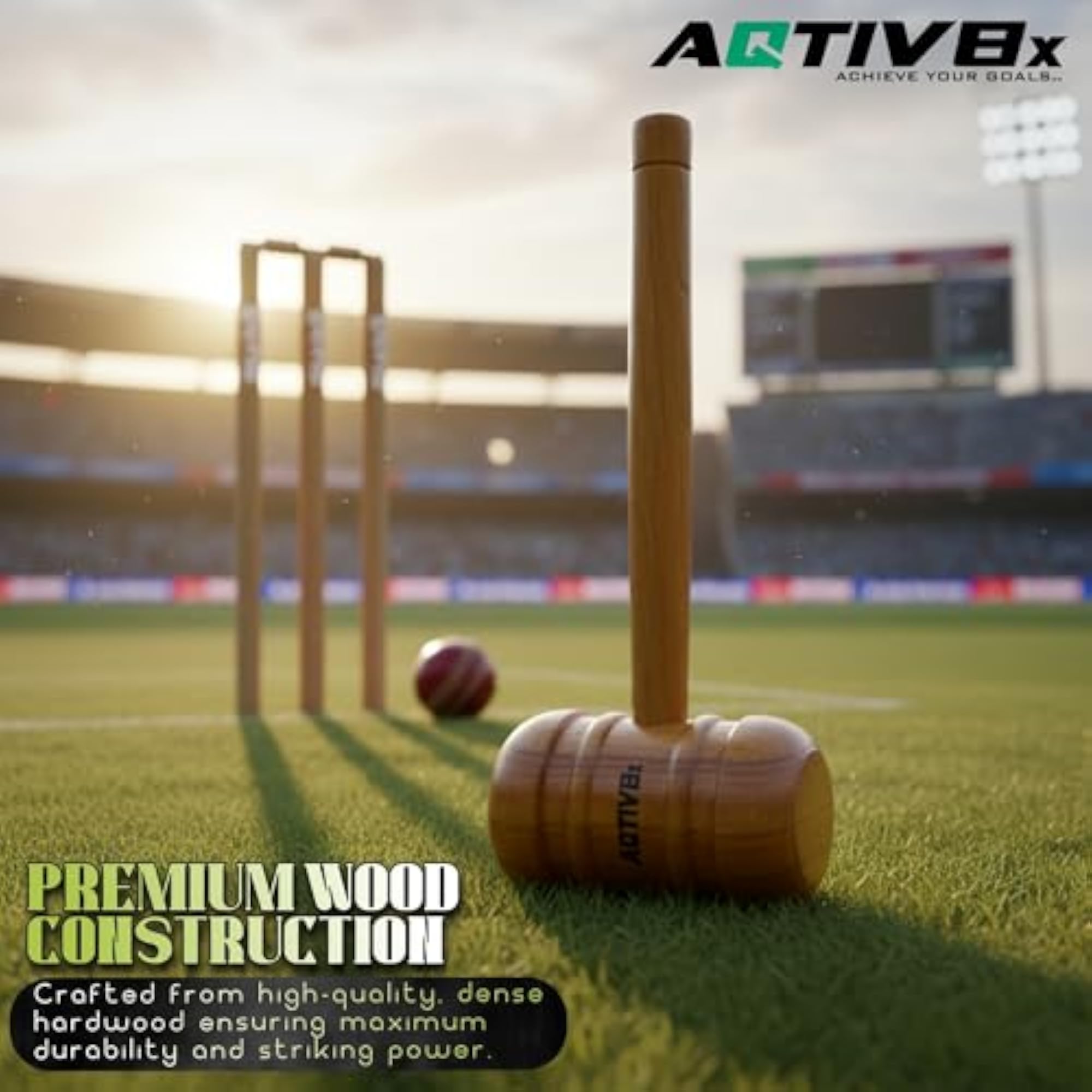 Cricket Bat Mallet, Premium Wooden Knocking Tool
