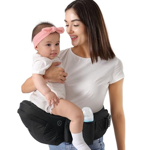 HKAI Baby Hip Carrier,Baby Carrier with Adjustable Waistband & Breathable