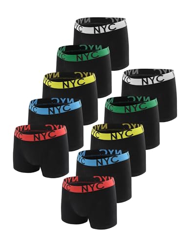 Desanlapi 10er Pack Jungen Boxershorts Unterhose aus Baumwolle...