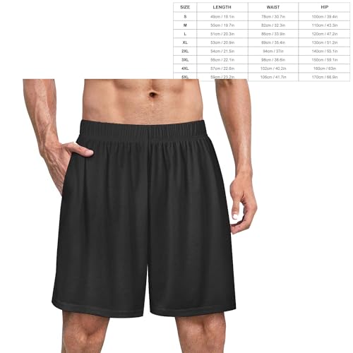 Dalmatian Dog Print Shorts Mens Beach Short Pants Elastic Waist Daily Pant Loose Trunks Hiking Bottoms4