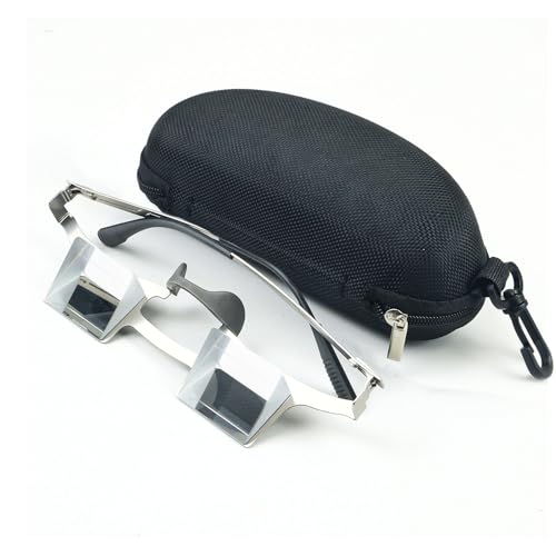 Alloy Frame Belay Glasses , 90° Upward Prism Design for Climbing,Light Weight Climbing Belay Glasses Prevent Neck Fatigue for Rock Climbers