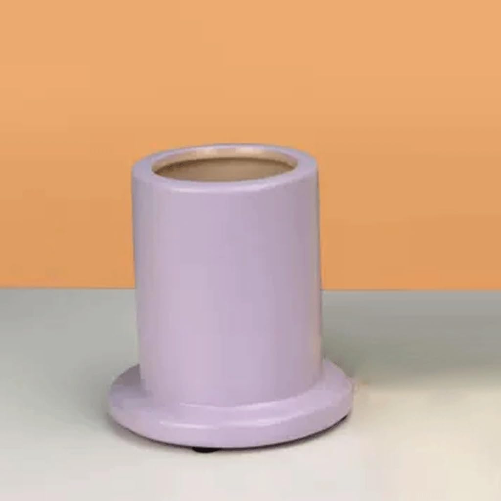 Ceramiczny lekki luksusowy styl obsadka do pióra do przechowywania na biurku stół biurowy artykuły papiernicze (gł. 9,3 * 10 cm)