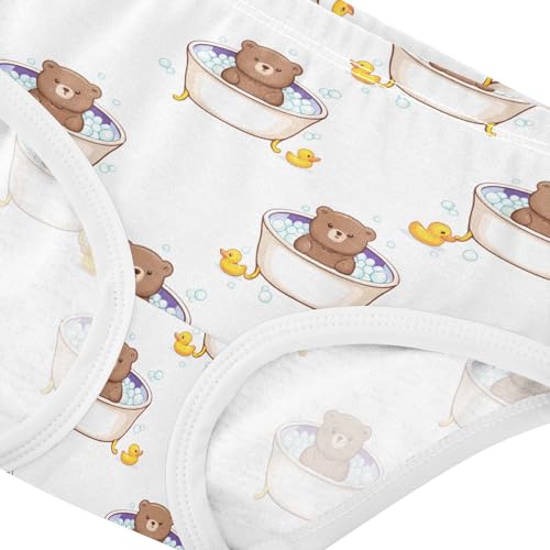 Cute Brown Bears Bathing Toddler Girls's Underwear 2T 202c17864