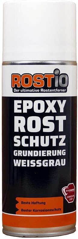 Rostio Epoxy Grundierung 1 K | EP Rostschutzgrundierung Spray | Korrosionsschutz | Grundierfüller Primer Rostschutz | Schnelltrocknend (1 Stück)