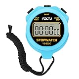 FCXJTU Digital Simple Stopwatch Timer, No Bells, No Alarm, Simple Basic Operation, Silent, Clear Display, ON/Off, Large Display for Running Training Sports Kids Coaches Referees Teachers