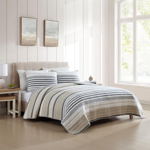Nautica - Queen Quilt Set with Shams, Lightweight Bedding - image 7