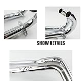 Do XR CRF50 50cc 110cc 125cc Motocross tłumik wydechowy zestaw montażowy rury tłumika eindpijpen uitlaatdemper(Silver)