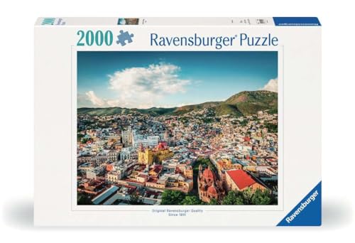 Ravensburger - Puzzle 2000 pièces - Puzzle Adultes - Dès 14 Ans - Ville Coloniale de Guanajuato, Mexique - Evasion - Puzzle de qualité Premium fabriqué en Europe - 17442