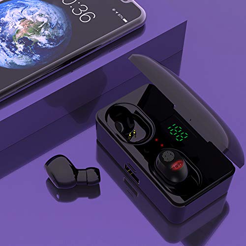 Fone de ouvido estéreo com microfone duplo, chamada de voz clara, fone de ouvido Bluetooth, disposit