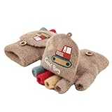 [LEZOOY] 子供 手袋 ニット グローブ 3-5歳 ミトン 手袋 おしゃれ 指切り 指出し グローブ 秋冬 保温 防寒 防風 裏起毛 小学生 児童 男の子 女の子 可愛い 通園 通学 雪遊び 自転車 子ども用 男女兼用 ワンサイズ