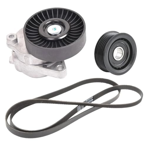 Poleas tensoras Compatible con Mercedes Benz W202 W203 W209 W210 W211 W220 W163 W164 W463 1122000970 0002020019 0149977192 Kit de tensor correa Kit Tensor Multi-V