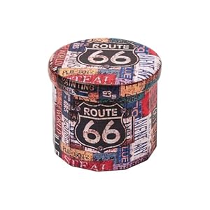 Bonlife Sitzhocker Aufbewahrungsbox Route 66 Stil