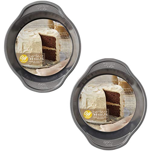 Wilton Perfect Results Premium 6-Inch Non-Stick Round Cake Pan Set, 2-Piece, Steel #TOP4