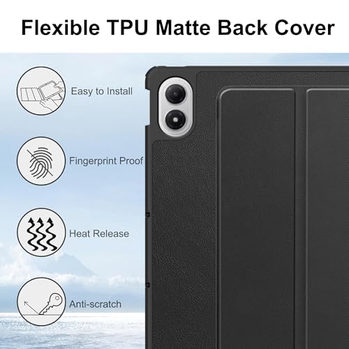 Image of for Redmi Pad 2 Pro 12.1 Case,high qualit Hard Shell, Lightweight,Quality PU,Scratch Resistant,Black for Tablet 12.1 inch-Black
