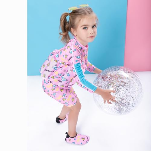 Image of Toddler Kids One-Piece Float Swimsuit with Adjustable Buoyancy UPF 50+ Sun Protection for Beach Pool Boys Girls