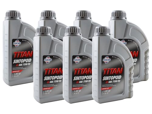 Fuchs 7 Liter TITAN SINTOPOID LS SAE 75W-90 Gear Oil (7 x 1L)