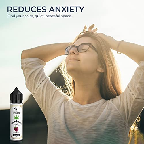 NVP-Vape-Liquid-for-Anxiety-Stress-and-Pain-Relief-100-Natural-Vape-Juice-No-Nicotine-Vape-E-Liquid-for-All-Day-Vaping-Raspberry-Flavour-3000-MG-60ml