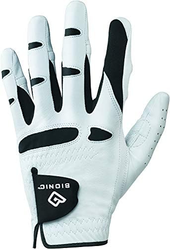 New Improved 2018 Long Lasting Bionic StableGrip Golf Glove - Patented Stable Grip Genuine Cabretta Leather, Designed by Orthopedic Surgeon! (Men's X-Large, Worn on Left Hand)