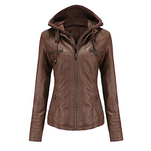Veste en cuir synthétique chic pour vos sorties en ville et weekends