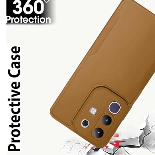 Image of Soft Back Cover Compatible with Vivo T4x 5G / iQOO Z10x 5G - Silicone Brown