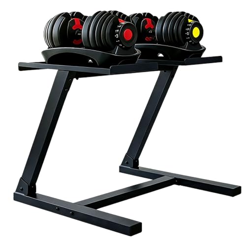 Heavy-Duty Adjustable Dumbbell Rack with Wheels