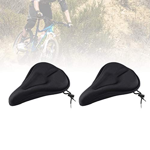 BESPORTBLE 2Pcs Capa de Assento de Bicicleta Almofada de Selim de Bicicleta de Algodão Capa Impermeá