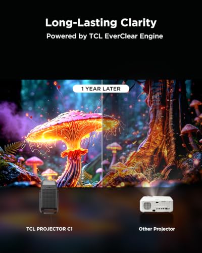 TCL C1 Smart Google TV Projector, WiFi and Bluetooth, 285° Rotating Gimbal - image 5