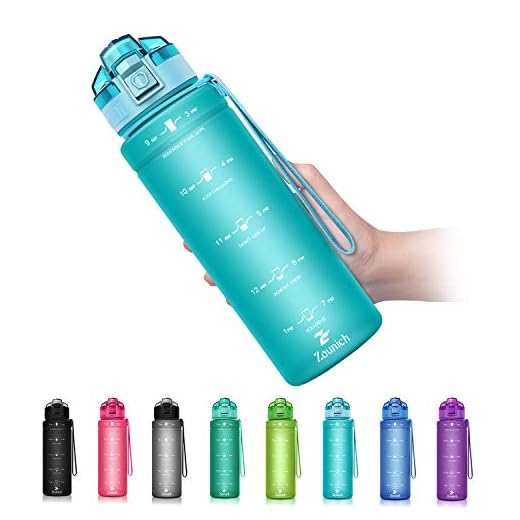 ZOUNICH Botella Agua Deporte, Botella Agua Niños sin BPA Reutilizable Plástico Tritan - 500 ml / 700 ml / 1 l / 1.2 l, Cantimploras para Te con Filtro, para Infantil, Gimnasio, Bicicleta