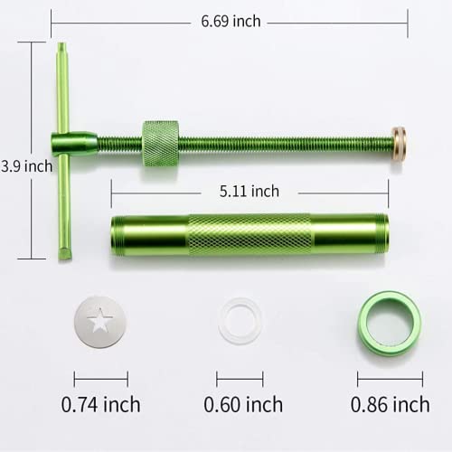 Image of 22Pcs Stainless Steel Metal Clay Extruder with 20 Tips Fondant Sugara Paste Extruder Ceramics Pottery Polymer Modeling Decorating Cake Decor Tools Set