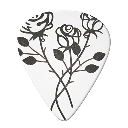 Metal Rose Lot de 6 médiators pour guitare acoustique, guitare électrique, basse, ukulélé – fins, moyens et épais. - Les Beatles, Paul McCartney, John Lennon, RIngo Starr, George Harrison Metal Rose Lot de 6 médiators pour guitare acoustique, guitare électrique, basse, ukulélé – fins, moyens et épais. – Image 4